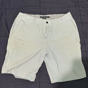 Tommy Hilfiger blue and white striped shorts